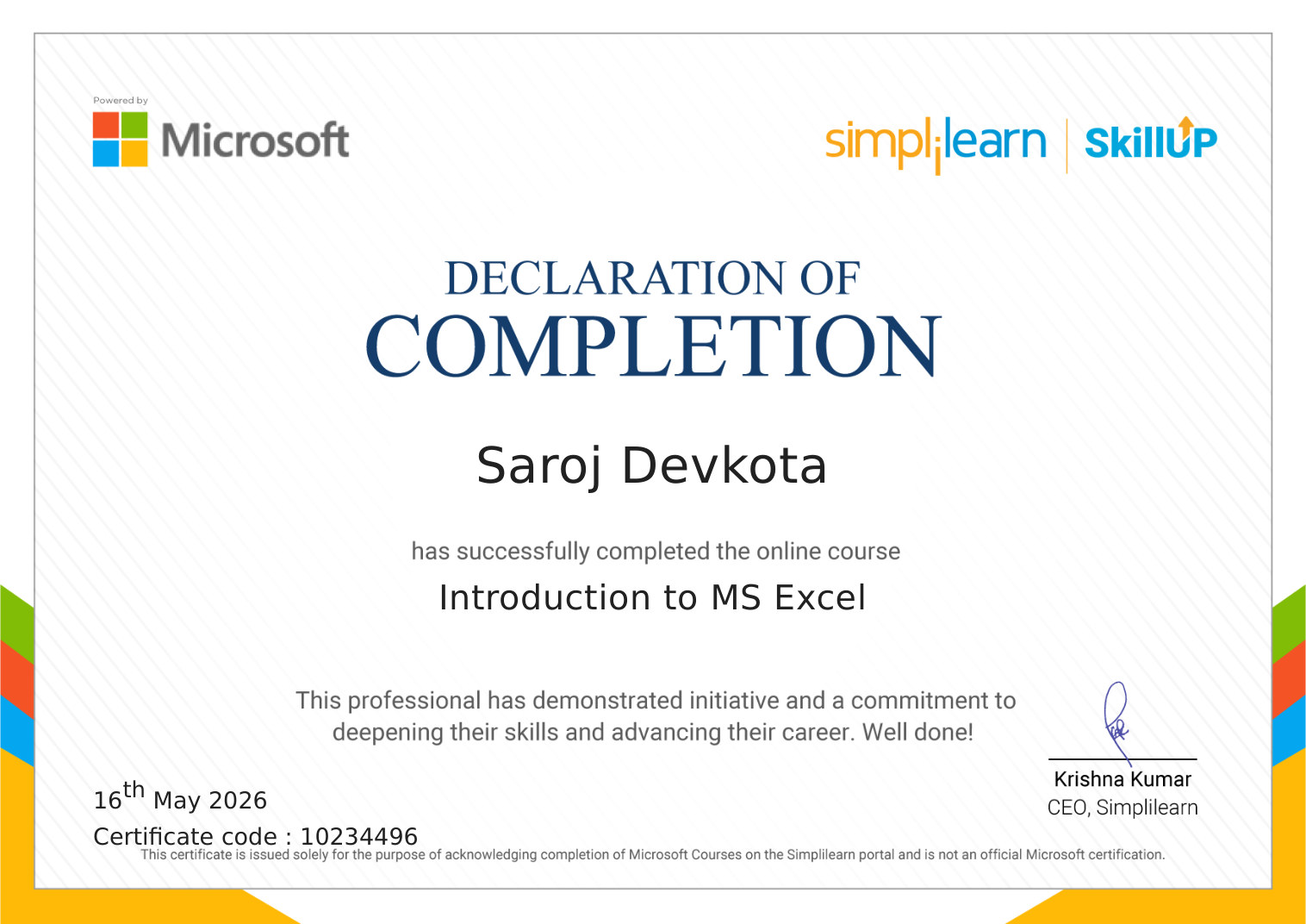 Microsoft Excel